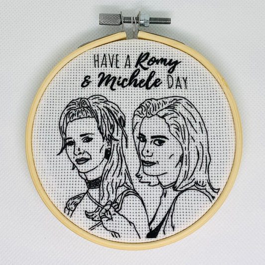 Romy & Michelle Embroidery Hoop