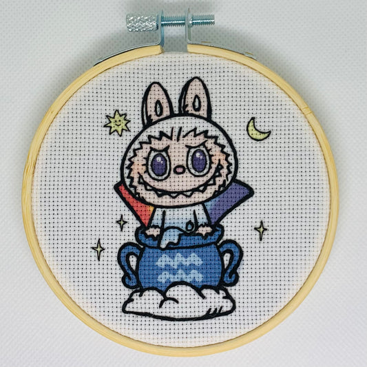 Magic Labubu Embroidery Hoop