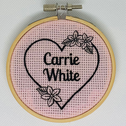 Carrie Heart Embroidery Hoop
