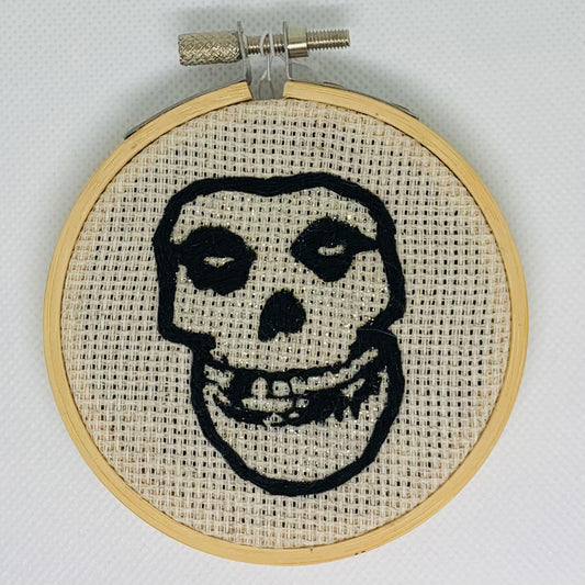 Misfits Silver Glitter Embroidery Hoop